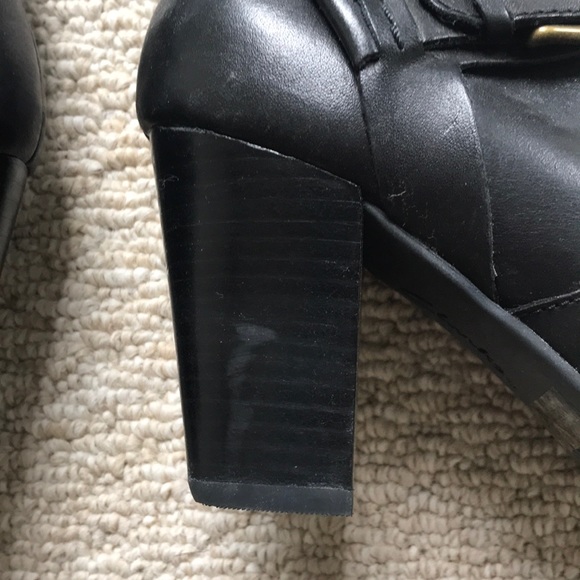 Clark’s black leather knee high boots. - Picture 3 of 7